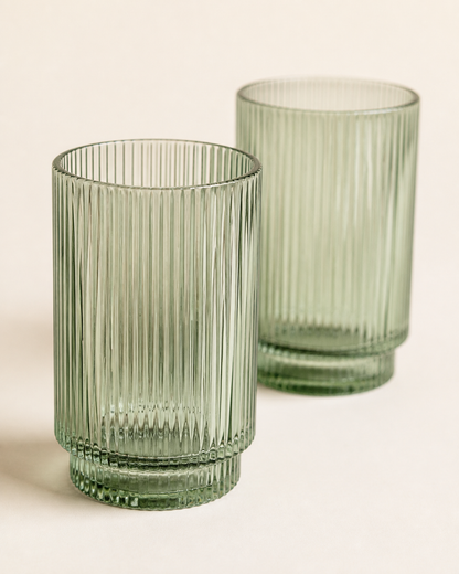 Reed Glass Tumbler Set — detail view