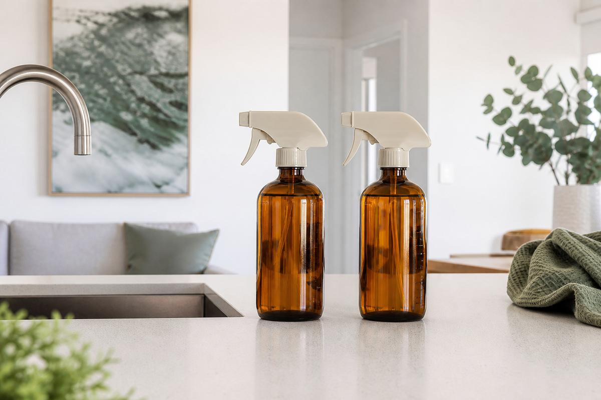 Refill Spray Bottle Set — in-home view