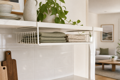 Slide Under-Shelf Basket — in-home view