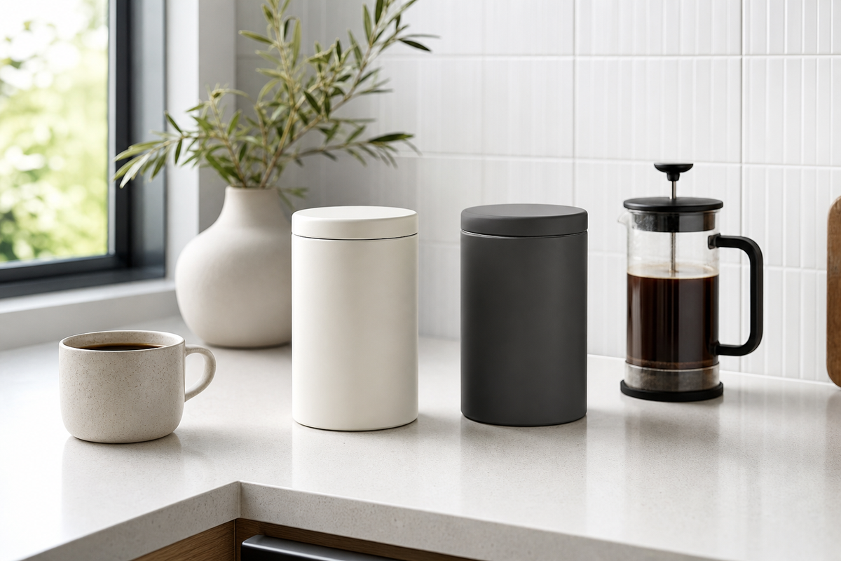 Blend Tea & Coffee Canister — in-home view